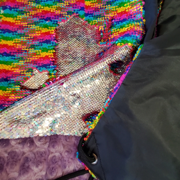 •Sequin reversible drawstring backpack •NWT•2 - Picture 6 of 16